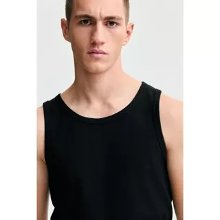 H&M(เอชแอนด์เอ็ม) เสื้อกล้ามผ้าริบทรงสลิมฟิต ผู้ชาย 1320411_2