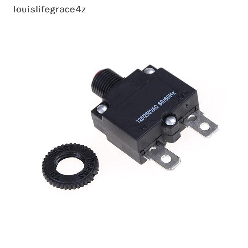 125/250VAC 15A สวิตช์ปุ่มกดรีเซ็ต Circuit Breaker รูปที่ 2