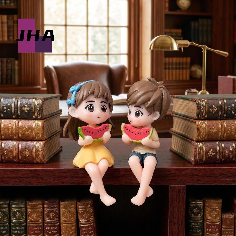 [จ๊ะ] ตุ๊กตาแตงโมคู่เรซิ่นเครื่องประดับโต๊ะน่ารักสําหรับรถยนต์บ้านห้องนั่งเล่นของขวัญหวานไอเดียใหม่