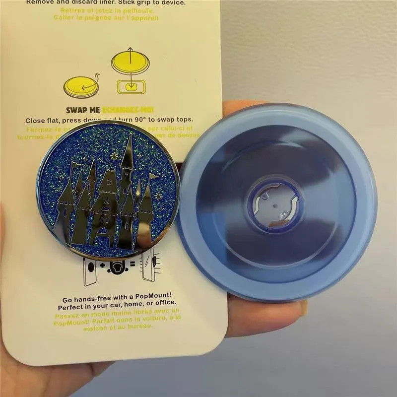 [Enamel Series] popsocket ที่วางโทรศัพท์มือถือ Blue Castle Enamel Magnetic Airbag Holder