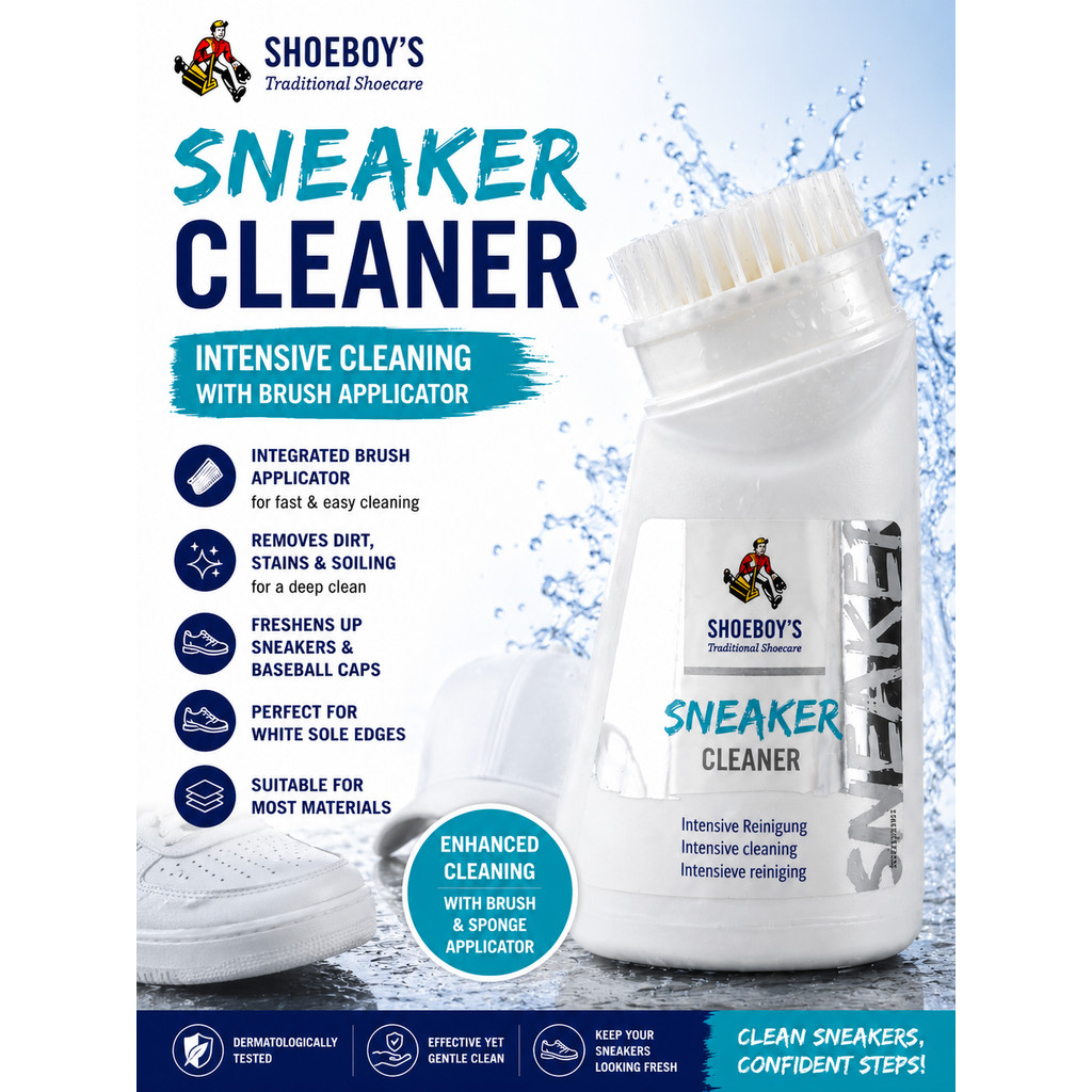 Shoeboys Sneaker Cleaner 75ml – โฟมทําความสะอาดรองเท้าผ้าใบเข้มข้นพร้อมแปรง Applicator