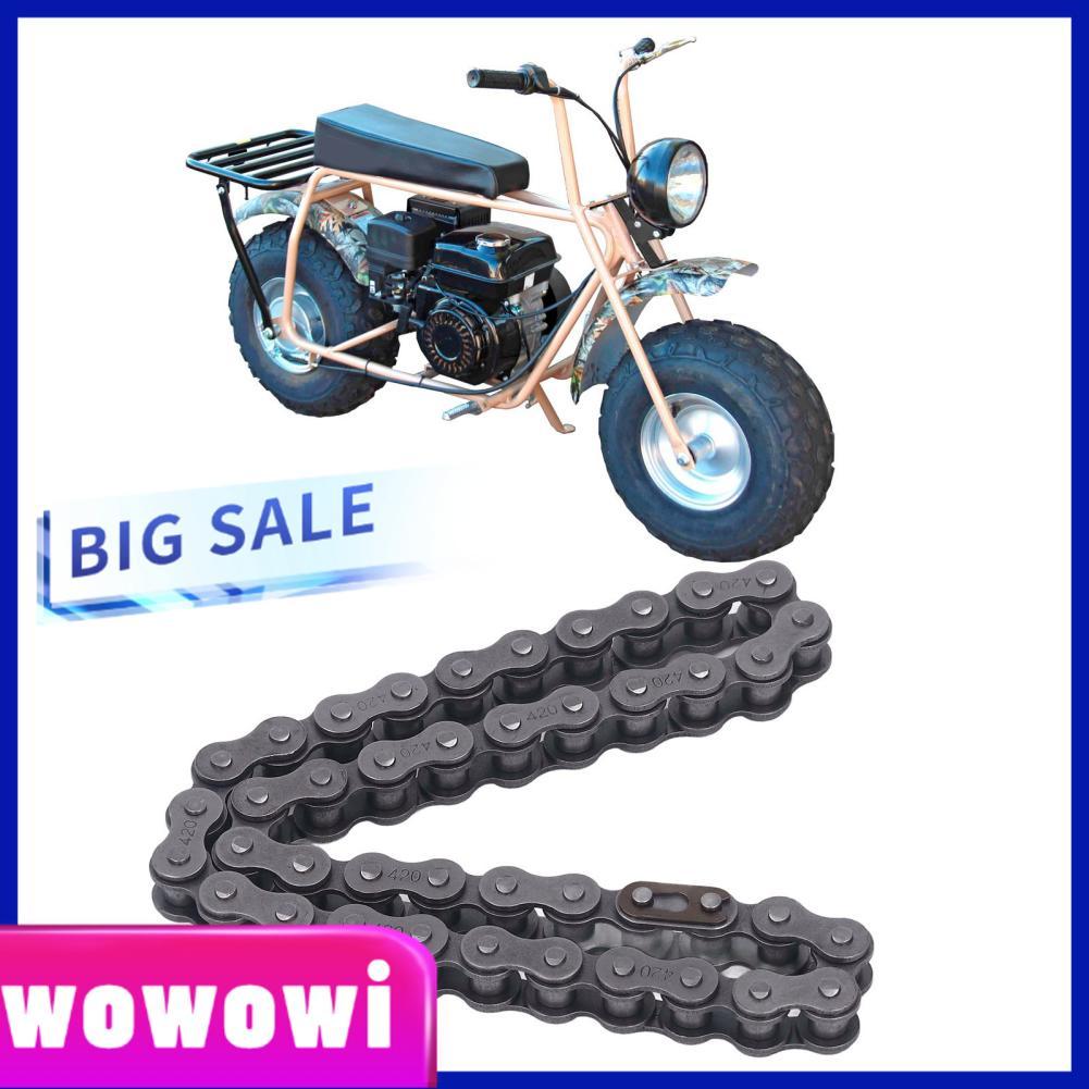 Wowowi Wowowi ด้านหน้า Jackshaft CHAIN ​​42 Links 420 เหล็กคาร์บอนสำหรับ CT200 CT200U CT200EX CT200U