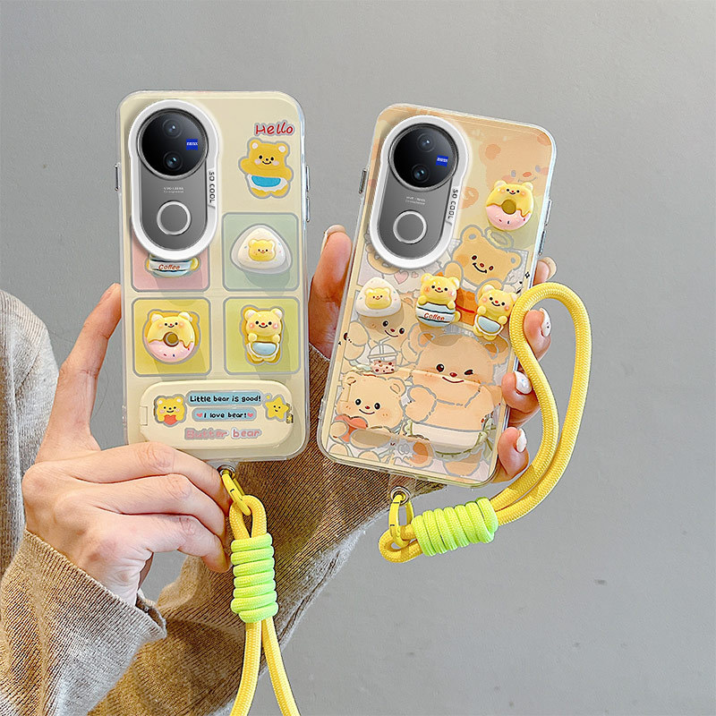 เคส Vivo V50 เคส For Vivo เคส พร้อมตัวยึดกระจก 3D ตุ๊กตาเคสโทรศัพท์แบบแข็ง BB-CYJZ