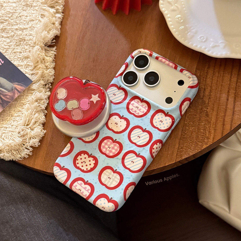 [Sheren] เคสโทรศัพท์สร้างสรรค์ Apple Fun สีแดงเหมาะสําหรับ i17 16 15 14 13 12 11 pro max เคสไอโฟน