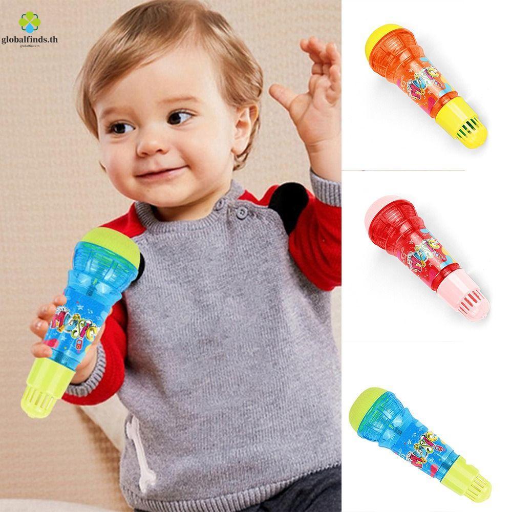 LFIDS Kids Echo Microphone, Plastic Physical Echo Music Instrument Toys, Creative Large Size Wireless Multicolor Karaoke Toy Language Talent
