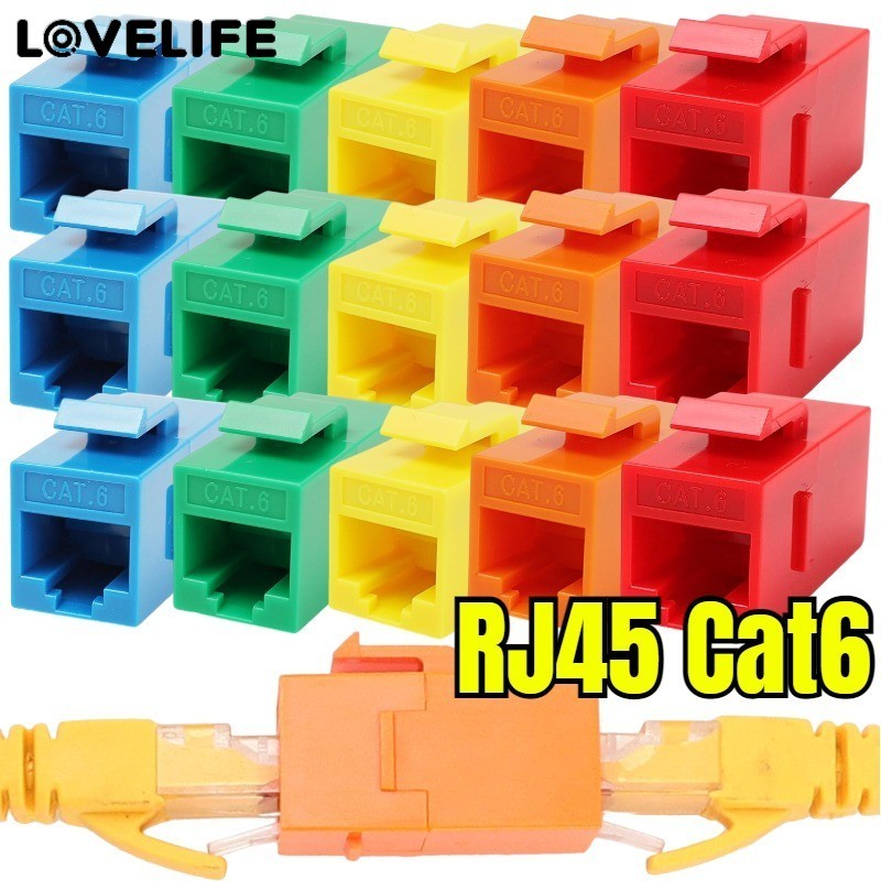 ข้อต่อแบบอินไลน์ แมว6 กิกะบิต RJ45, ขั้วต่ออีเธอร์เน็ตส่งข้อมูลอย่างรวดเร็วที่เสถียร, คอนแทคเลนส์เคล