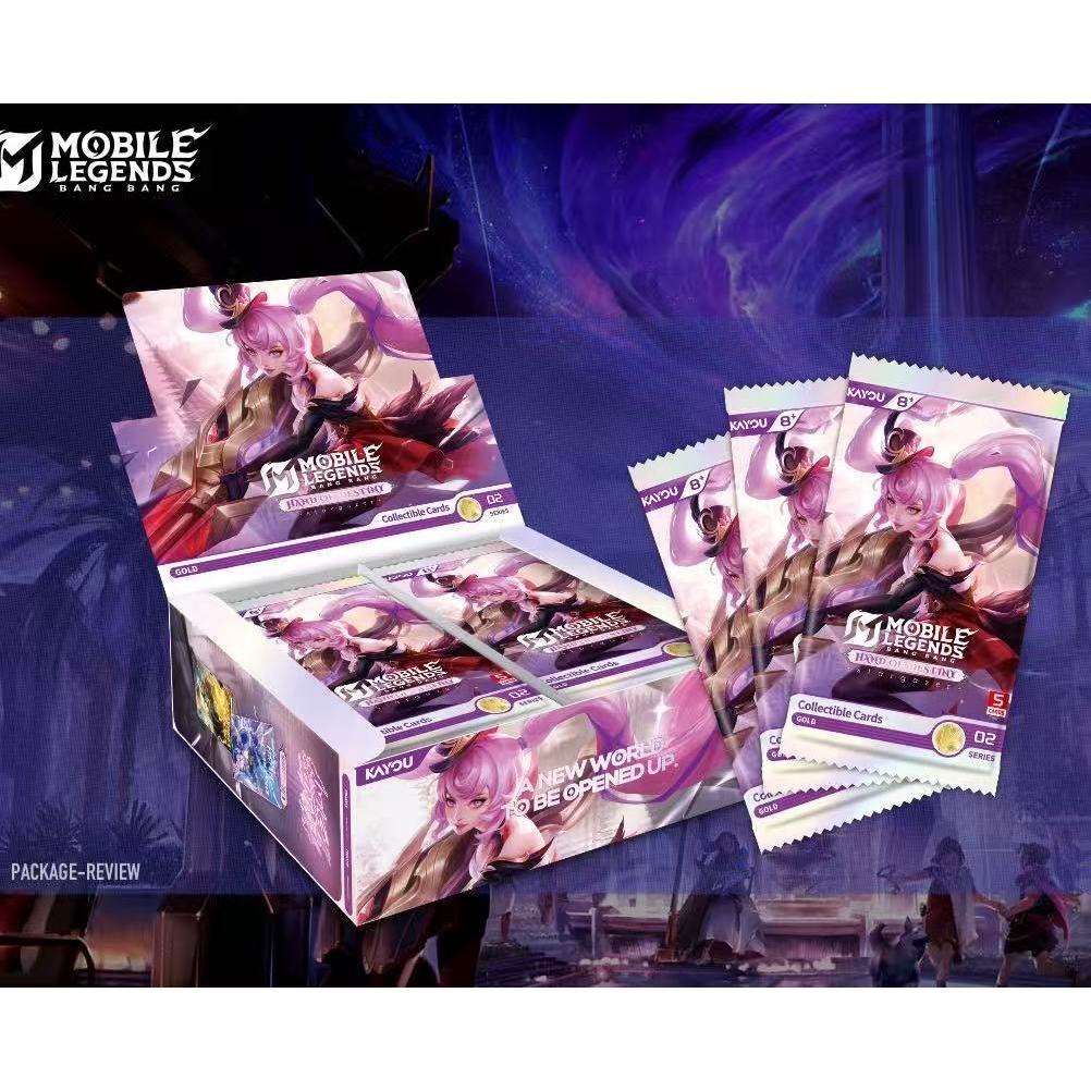 MBLL การ์ดอนิเมะ MOBILE LEGENDS VOL.2 เวอร์ชั่นภาษาอังกฤษของคอลเลกชันการ์ดของขวัญของเล่น KAYOU ตัวจริงเวอร์ชั่นภาษาอังกฤษ
