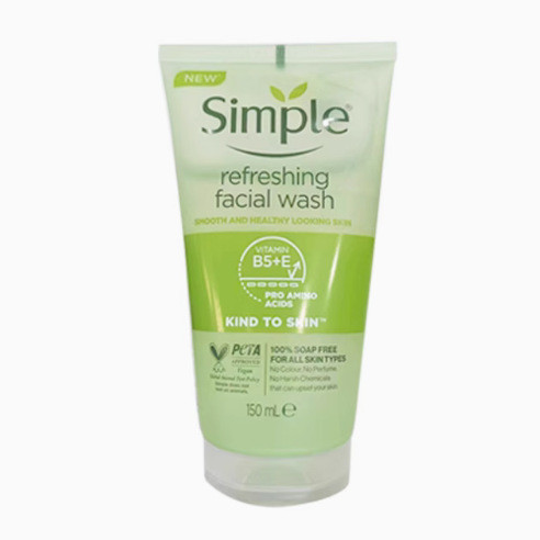 Simple Qingyan Facial Cleanser ทําความสะอาดล้ําลึก Refreshing Moisturizing Exfoliating Skin Moisturi