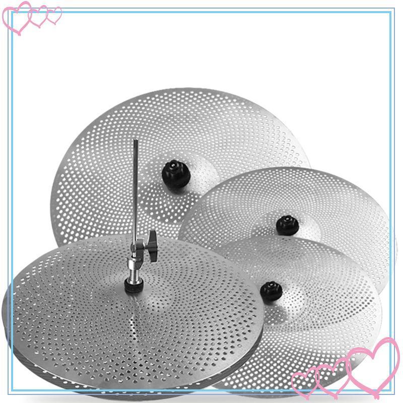 [meteor2] 5 ชิ้น 14" Hi Hat+16" Crash+18" Rash+20"ride Quiet Cymbals Practice Set Low