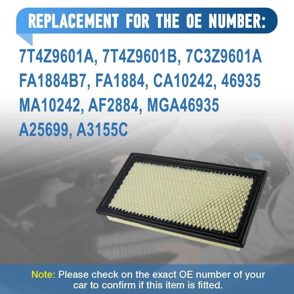 7T4Z9601AสําหรับFord Edge Explorer L4 2.3L 2020 2021 2022 2023 เครื่องยนต์รถกรองอากาศเปลี่ยน 7T4Z960