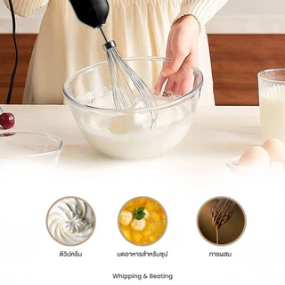 IWACHI เครื่องปั่นมือถืออเนกประสงค์ Hand Blender Set สำหรับบ บด ปั่น อาหาร ความจุ 300ML/700ML