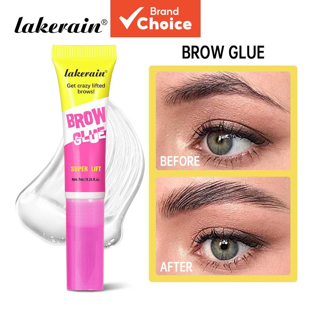 Lakerain Extreme Hold Clear Brow Glue - กันน้ํากันเหงื่อ, Fast Sculpt & Lift, การตั้งค่ายาวนาน, แต่งหน้า