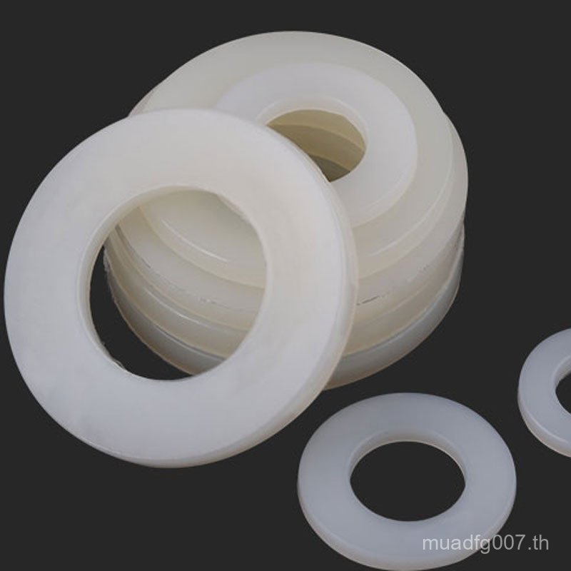 P PA66 Meson พลาสติกพร้อมสต็อกปะเก็นผู้ผลิตปะเก็นพลาสติกปะเก็นไนลอน PA66 สีขาวปะเก็นแบนขายส่ง PXBL