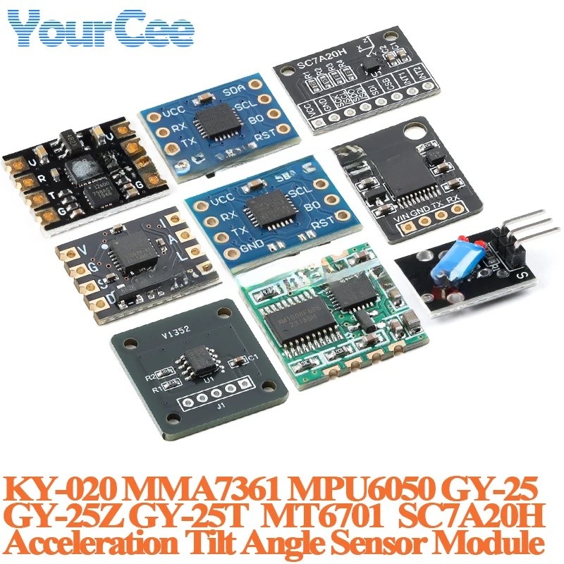 2 ชิ้น/1 ชิ้นเอียงมุม Attitude sensor MMA7361 MPU-6050 MPU6050 GY-25Z MT6701 SC7A20H KY-020 SV01A103
