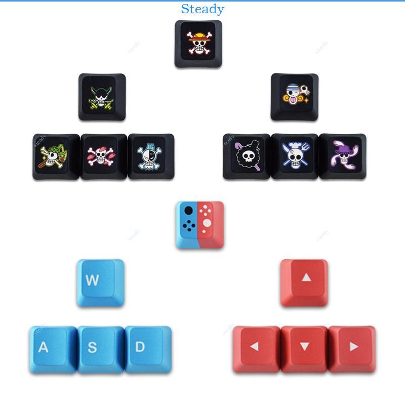 Steady CMYK Dye Sub PBT Keycaps WIN สีความร้อนระเหิด WASD ทิศทางตําแหน่งอาหารเสริม Keycaps Vary Them