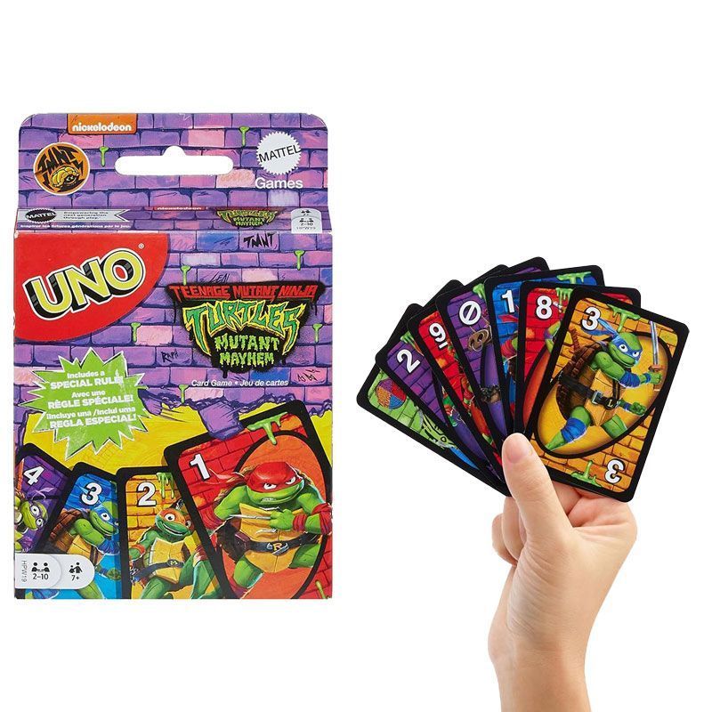 การ์ดเกม UNO TMNT - Family Party & Kids Team Building Entertainment เกมกระดานในสต็อก