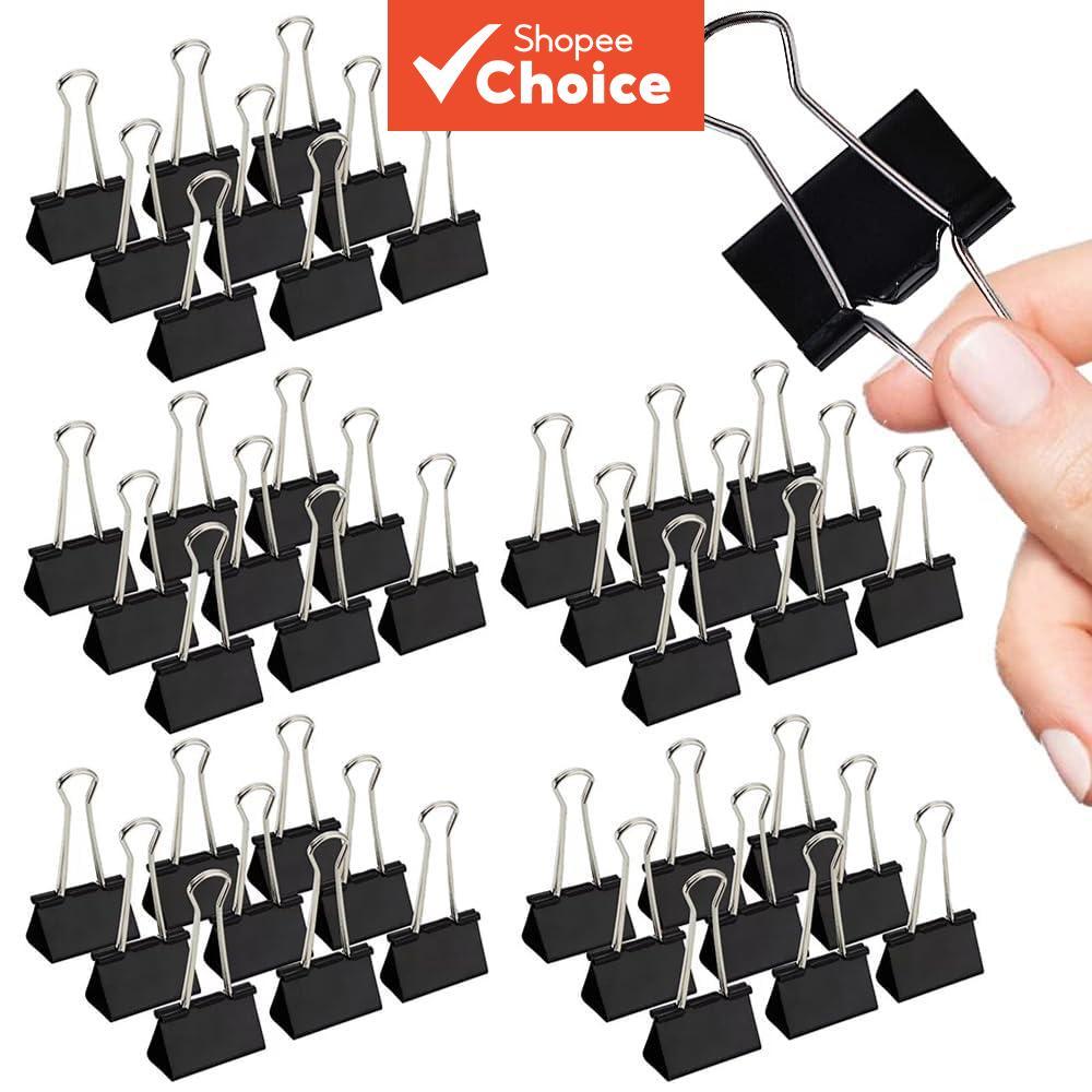 คลิปดำขนาดจัมโบ้ ขนาดใหญ่พิเศษ แพ็ค 6 ตัว หมายเลข 106 ขนาด 60 มม. คลิปหนีบเอกสาร คลิปกระดาษ คลิป 2 ข