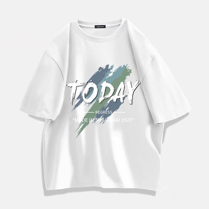 COD Ice Silk Cool เสื้อยืดผู้ชายรอบคอครึ่งแขน Street Wear High-End Early Spring เสื้อผ้าญี่ปุ่นแขนสั