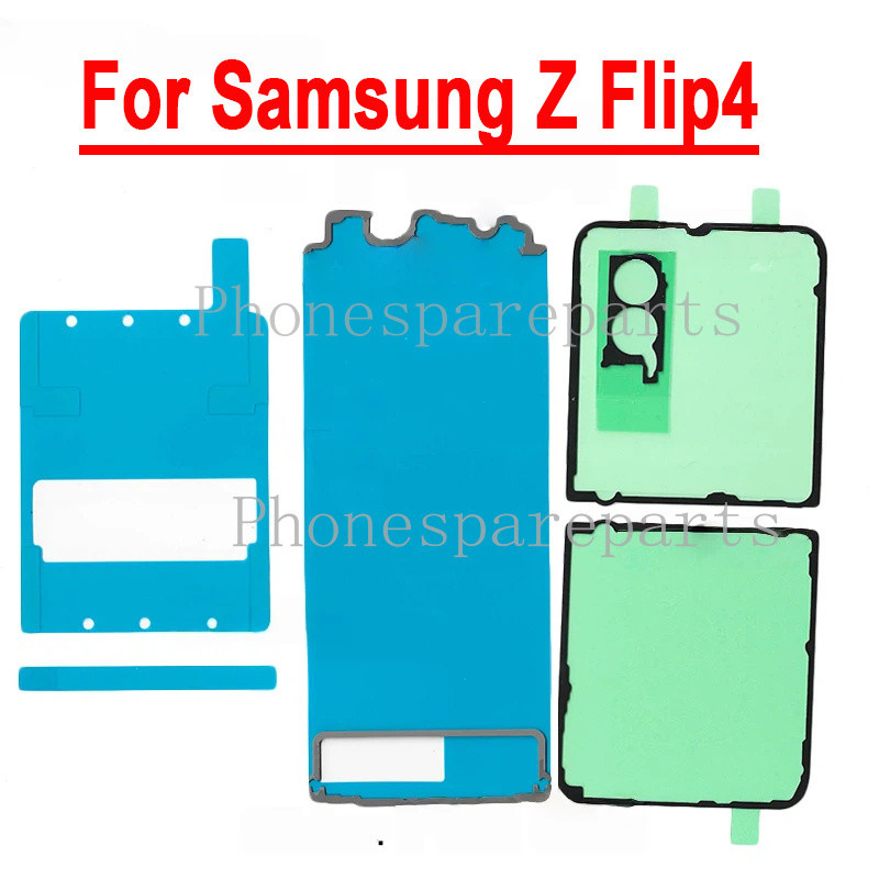 สําหรับ Samsung Z Flip4 Flip 4 5G SM-F721 F7210 ฝาหลังกาวกาวหน้าจอ LCD เลนส์กล้อง Fullset สติกเกอร์