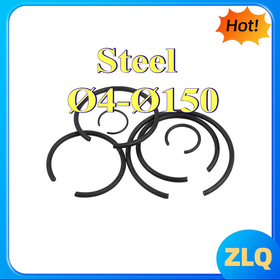 70 แหวนยึดลวดเหล็กสําหรับรูแมงกานีสแบริ่งสปริงยางยืดรู C GB895.1 ตะขอหยุดแหวน Ø 4-Ø 150 [zlq168-FC-1