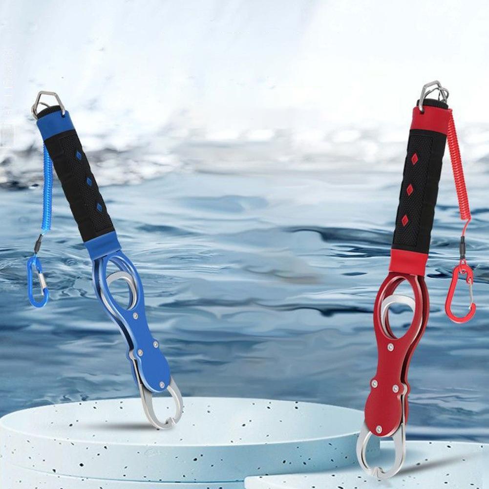 Fishing Lip Gripper พร้อมคีมตกปลา Hand Grip อลูมิเนียมแบบพกพา Gripper พร้อม N1q3