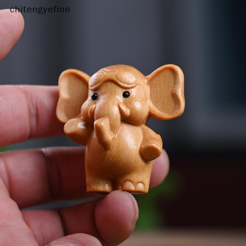 Chitengyefine Handcrafted Wooden Elephant Decor สําหรับคริสต์มาส, Diwali & New Year vn
