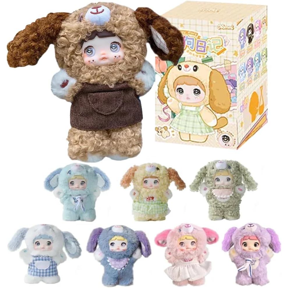 Nommi V5 Puppy Diary Series Plush Blind Box 1PC (1 ใน 9 รูปแบบที่ยุ่งยาก) ตัวเลขน่ารักของเล่นสะสมของ