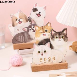 ปฏิทินตั้งโต๊ะ LIZMOMO ปฏิทินตั้งโต๊ะ DIY น่ารัก การ์ตูนเรีย…
