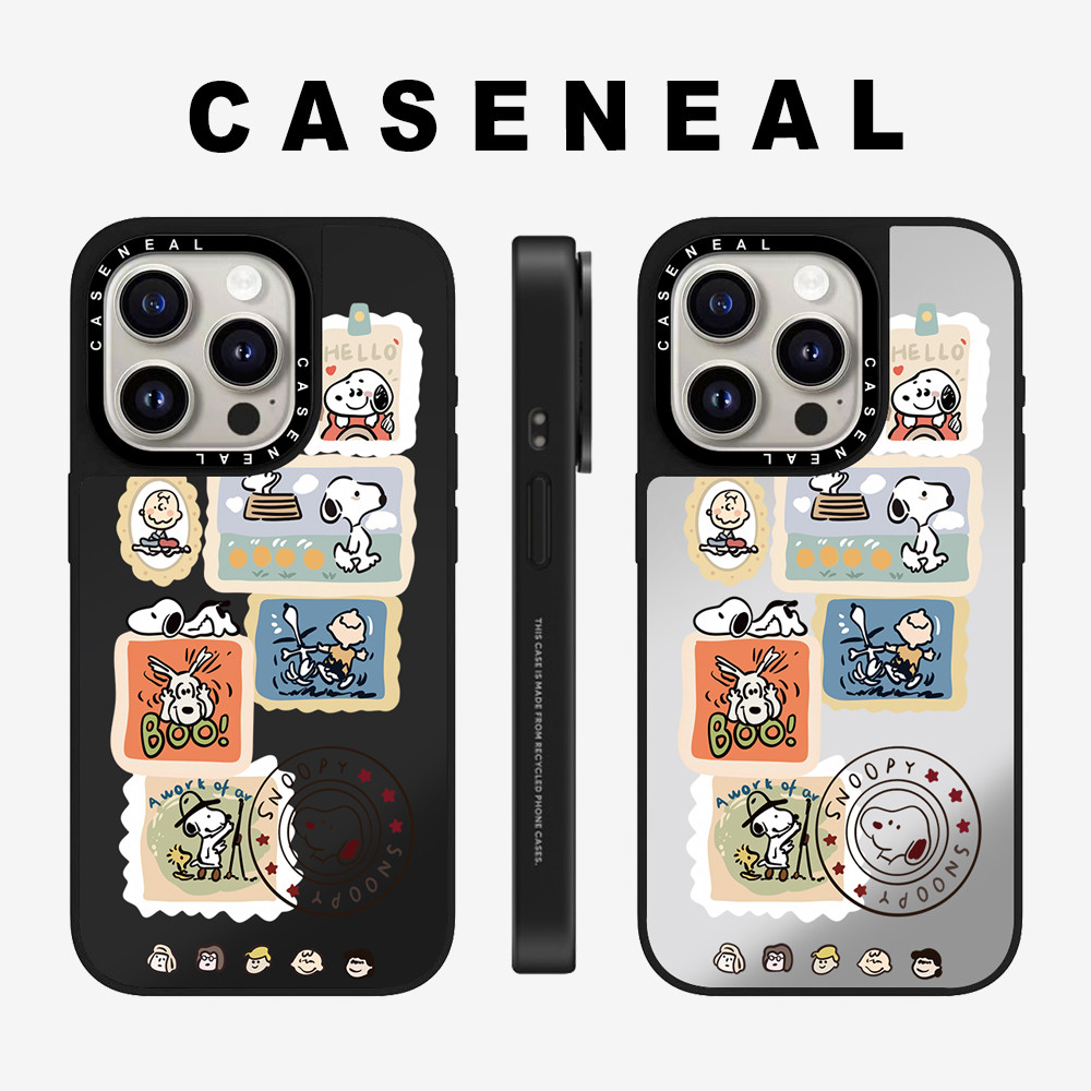 Drop proof CASENEALเคสโทรศัพท์สําหรับiPhone 17ProMax 17pro 17 air 16promax 16 15promax 15 14promax 13 13promax hard Caseน่ารักSnoopy 12 12PromaxกรณีiPhone 11กรณีคุณภาพสูง