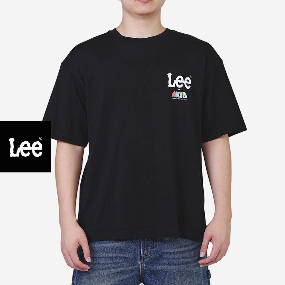 LEE ເສື້ອຍືດຜູ້ຊາຍຂະໜາດສັ້ນ Lee x Akid From Yesterday ຄອລເລັກຊັນ ຊຸດຫຼວມ LE F225MTSSN06 ສີດໍາ
