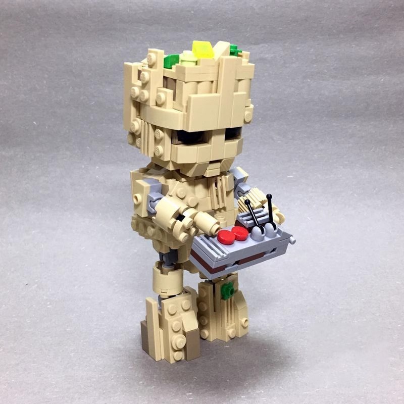 มอค-170178เข้ากันได้กับ Lego Baby GROOT Movie Hero GROOT Building Block Model Gift Machine2512151511