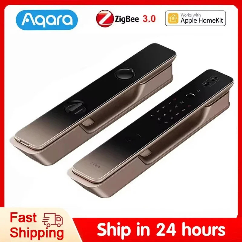 Aqara สมาร์ทประตูล็อค H100 อัตโนมัติ Cat Eye Zigbee Body Light Sensor NFC บลูทูธลายนิ้วมือปลดล็อคสํา