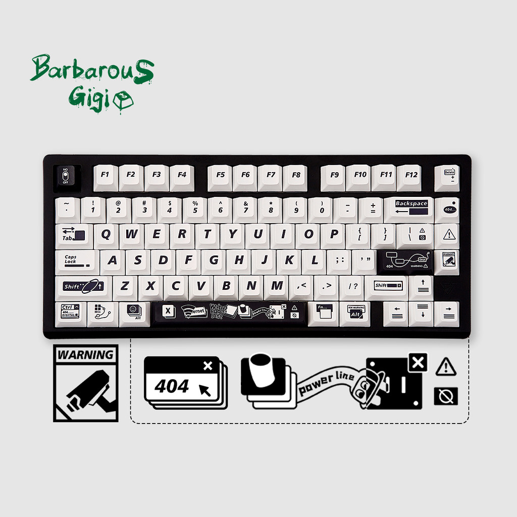 sa keycap keycap ไทย Savage Lucky Original Keycap-Danggerous 404 PBT วัสดุระเหิดโรงงานเดิมความสูงคีย