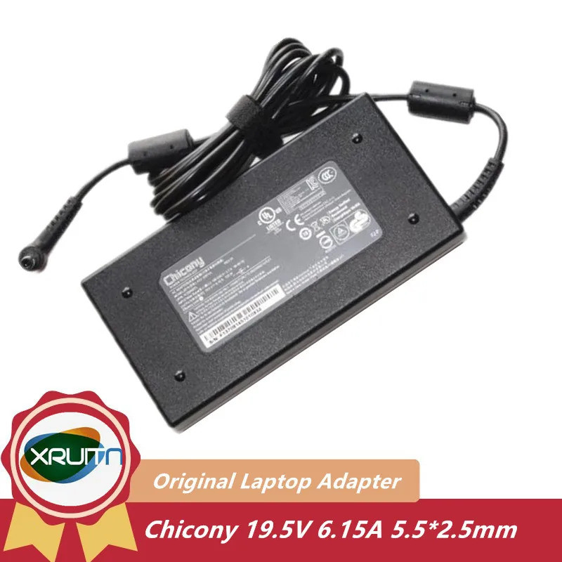 Original Chicony 120W 19.5V 6.15A A12-120P1A อะแดปเตอร์ AC สําหรับ MSI CX72 6QD GL72-6QC CX62 7QL-05