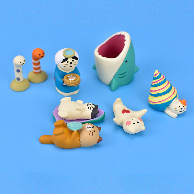 Zakka Ocean Series Shell Conch Cat Miniature Aquarium ฉากยิง Props เครื่องประดับสร้างสรรค์