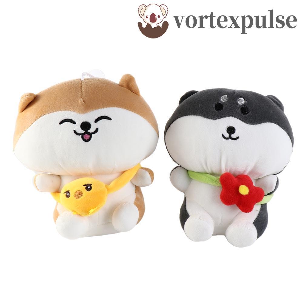 VORTEXPULSE Husky สุนัขของเล่นตุ๊กตาการ์ตูนสัตว์ Kawaii จําลอง Husky Appease ของเล่น Plushie ปัจจุบั