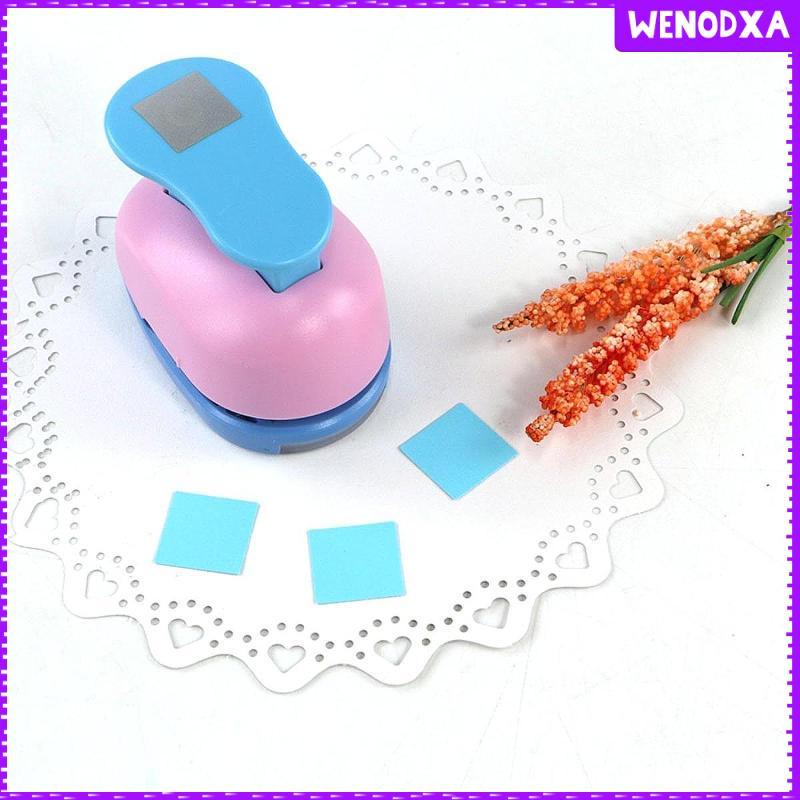 [Wenodxa] Square Punch Paper Punch มือถือแบบพกพาสําหรับเด็กผู้ใหญ่เครื่องตัดสําหรับ DIY