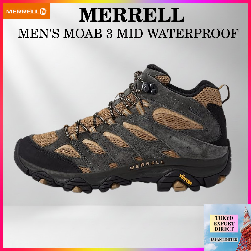 Merrell Moab 3 Mid Waterproof รองเท้าเดินป่า รองเท้าปีนเขา ผู้ชาย