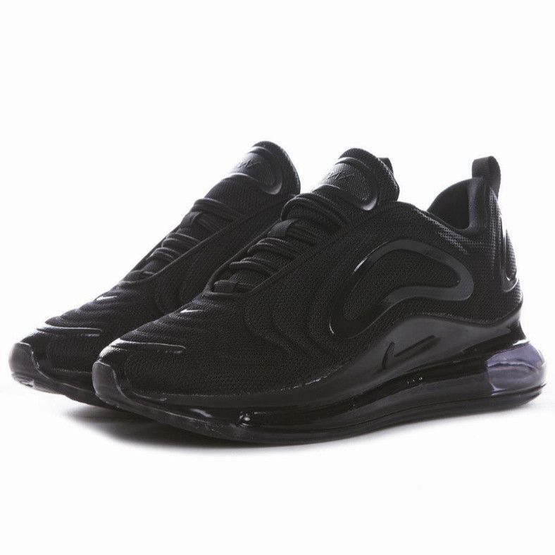 Air Max 720 สีดําสีฟ้าสีม่วงตาข่าย Air รองเท้าสําหรับผู้หญิงและผู้ชาย JBJW