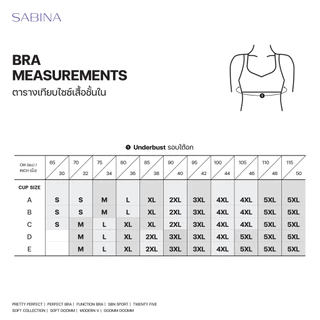 [ แพค 2 ตัว ] Sabina เสื้อชั้นใน รุ่น Perfect Bra รหัส SBXD7309 ตะขอหลัง ฟองน้ำ 0%