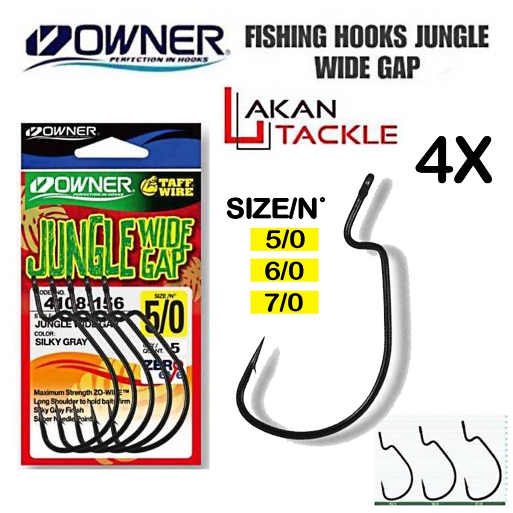 ตะขอเบ็ด OWNER JUNGLE WIDE GAP (รหัส 4108)
