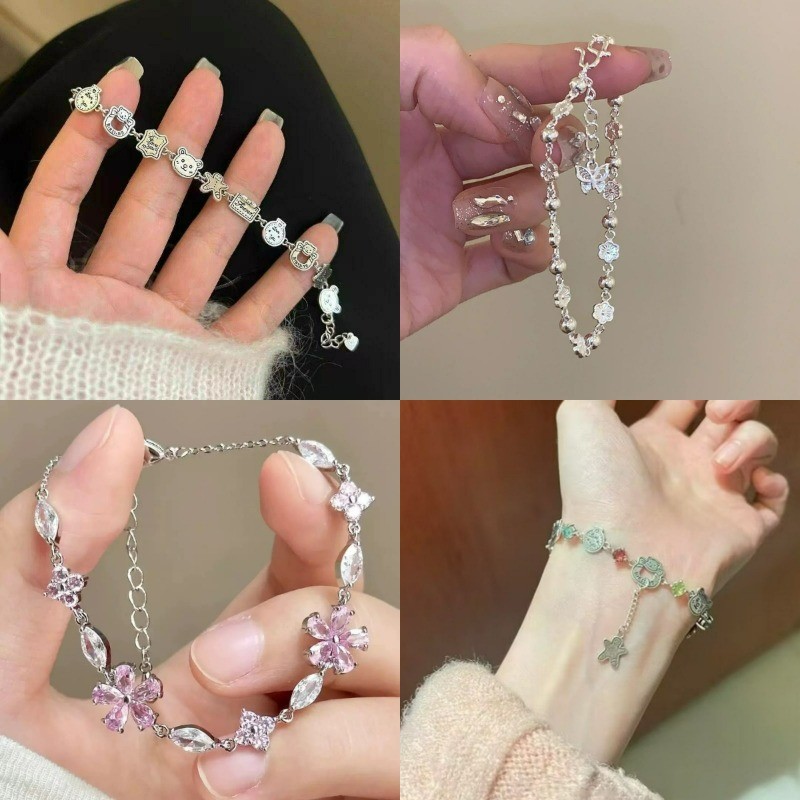 วินเทจราคาถูกผีเสื้อสร้อยข้อมือสายรัดข้อมือกําไลข้อมือสําหรับผู้หญิง