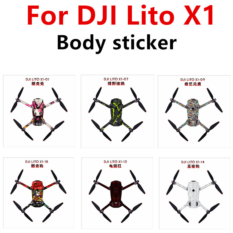 Body Sticker สําหรับ DJI Lito X1 Body Anti Scratch Protection สติกเกอร์ไม่มีกาวอุปกรณ์ป้องกัน