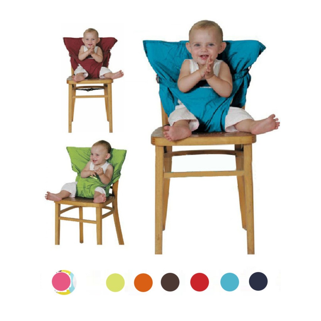 [Strapless] Infant Portable Chair Back Cover Baby Eating Outing Handy Tool Dining Chair Strap Strap 