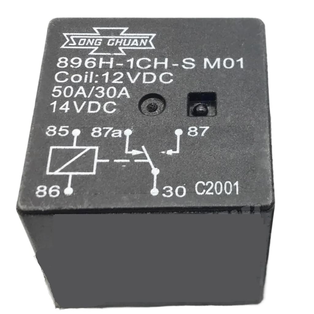 รีเลย์ 5 ชิ้น 896H-1CH-S M01 12VDC 24VDC 50A 20A 5 Pins (12V 50A)