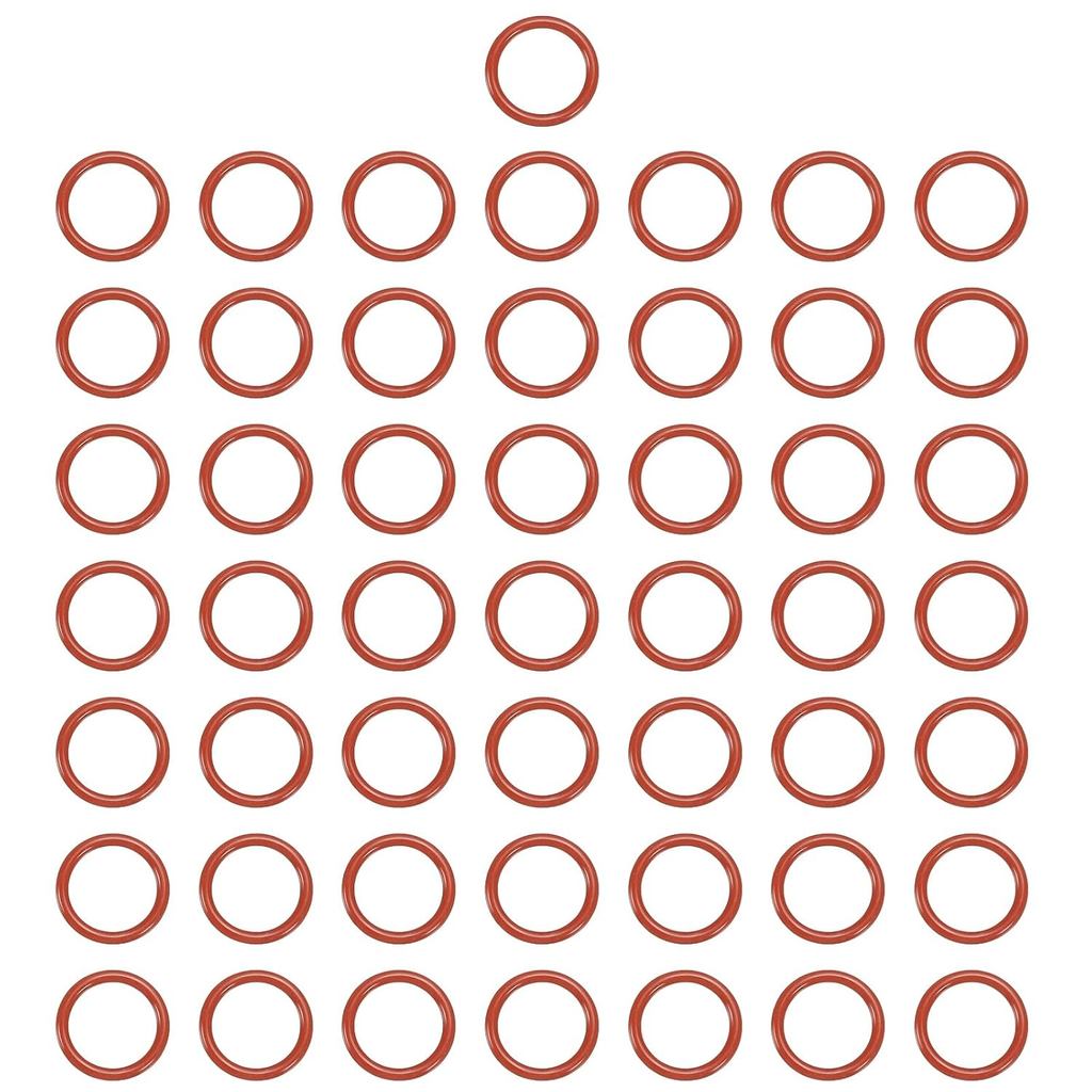 MOCCANIXITYซิลิโคนO-Ring 14 มม.ID 18 มม.ED 2 มม.กว้างเมตริกVMQปิดผนึกปะเก็นเปลี่ยน 50A Durometer Oแห