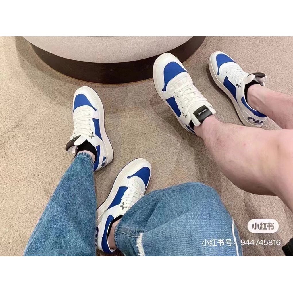 Jimmy Choo x ERIC HAZE Co-Branded 2023 รองเท้าลําลองสุภาพสตรีสไตล์ใหม่รองเท้ากีฬาโค้งโดย poggy Serie