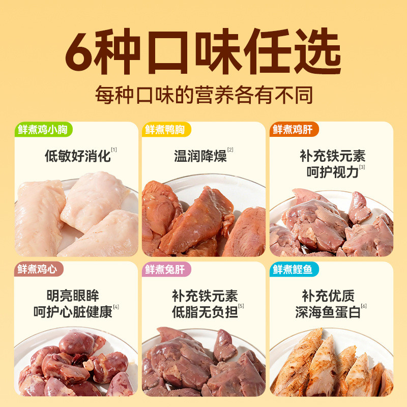 สัตว์เลี้ยงหัวเราะขนมแมวสัตว์เลี้ยงสดต้มอกไก่เป็ดเต้านมโบนิโต้กระต่ายตับแมวสุนัขสากลอาหารเปียกปรับปร