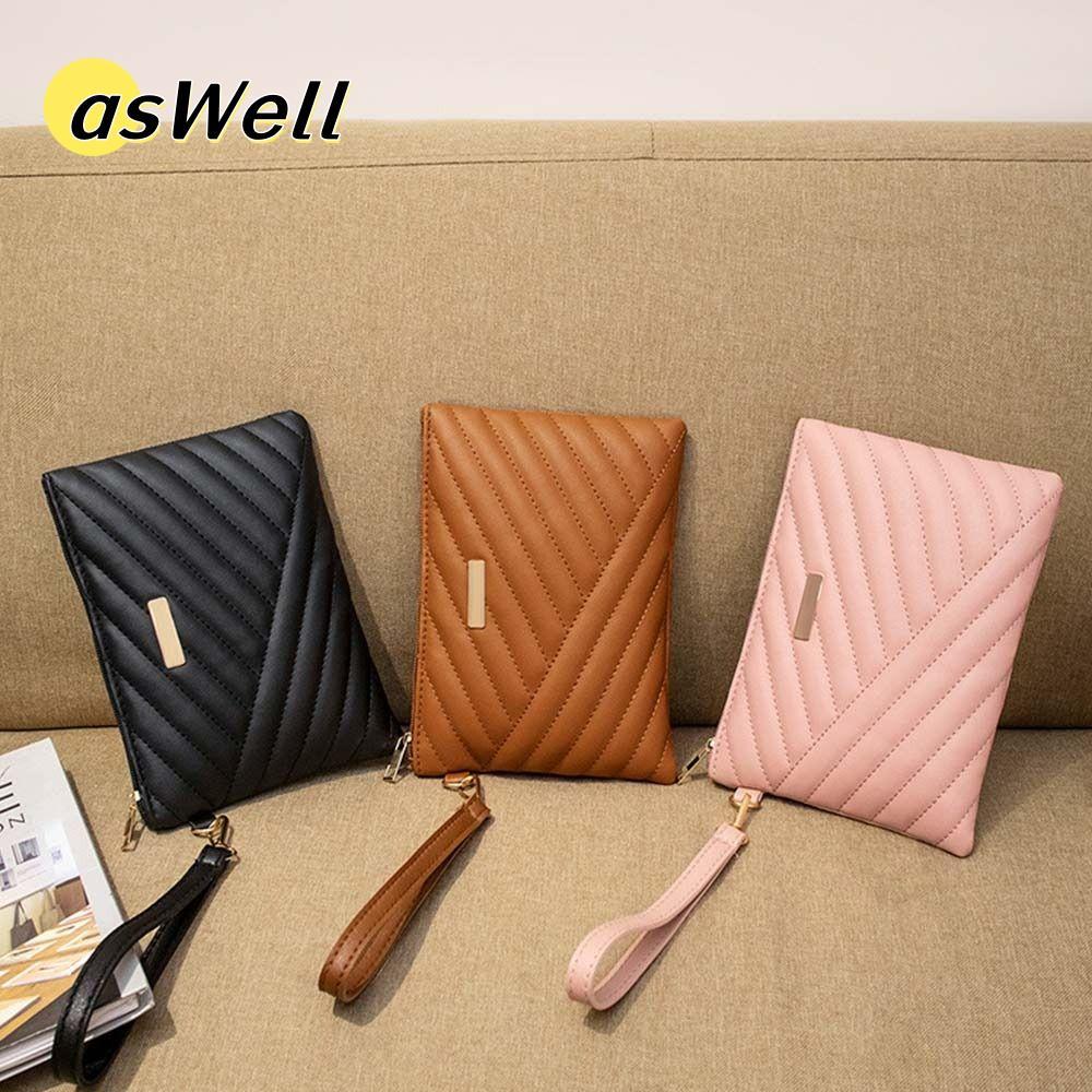 ASWELL Envelope Bag Stylish PU Leather Shopping Small Purse