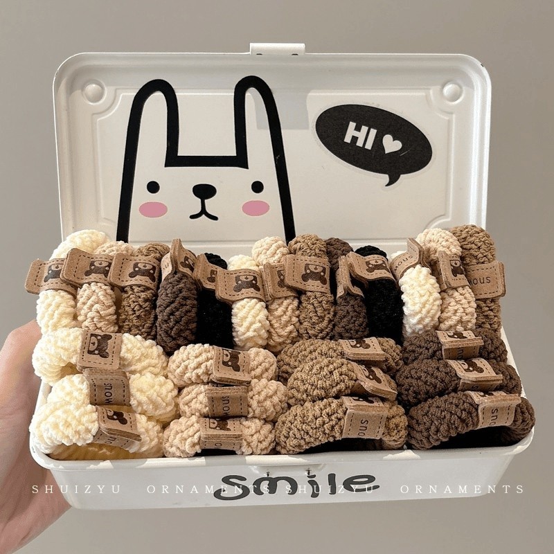 头绳2024新款高端发圈女扎头发橡皮筋高弹力耐用发绳女生头饰皮套 Rope 2024 New High-end Hair R for Women with Hair Rubber Band High 